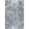 thumbnail image 2 of Addison Rugs Dream Shag Premium Machine Washable Transitional Medallion Blue Rectangle Rug, 8' x 10', 2 of 8