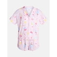 thumbnail image 5 of Ice Cream Women's Notch Top and Shorts Pajama Set from Way to Celebrate, 2-Piece, Sizes XS-3X, 5 of 5
