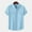 Solid Color, variant on WIZUTIZ Mens Cotton Linen Shirt Button Down Short Sleeve Lapel Breathable Blouses Summer Work Dress Tops with 2 Pockets