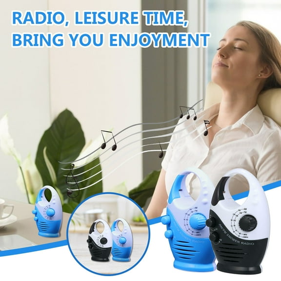 Portable Class 5 Waterproof English Listening Radio Bathroom Suction Cup Radio