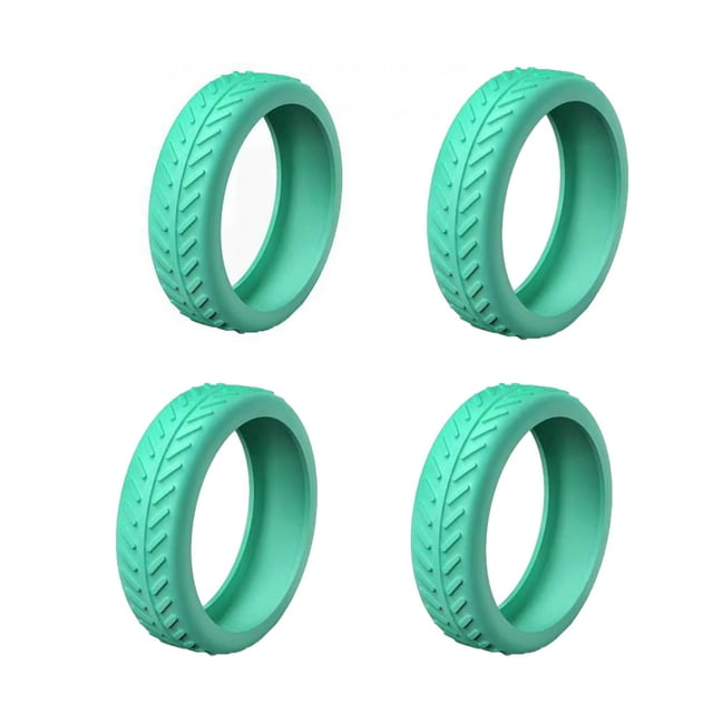 1/4/8 Pcs Housse en Silicone pour Roues de Valise, Housse de Protection pour Roues de Valise, Garde-Roues, Accessoires pour Bagage Cabine, Housse de Roues pour Réduire le Bruit, Vert, 4 Pcs