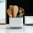 thumbnail image 2 of Grips Sinkware Caddy Cutlery Drainer Plastic for Kitchen Utensils Spoon Knife Organizer Holder Sink (Gray), 2 of 6