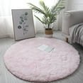 thumbnail image 1 of Circle Round Shaggy Rug Living Room Bedroom Carpet Floor Fluffy Mat Anti-Skid, 1 of 4