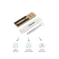 thumbnail image 3 of TBRUSH Dark Gray Nano Vegan Bamboo Toothbrush - Ultra Soft (sensitive Teeth) + Stainless Steel Tongue Cleaner, 3 of 3