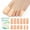 Skin Color, variant on Promifun 6 Pairs Silicone Toe Protectors Caps Foot Pain Relief Ingrown Toenail Corns Calluses Blisters ,Transparent Color,Multi Size