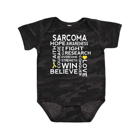 

Inktastic Bone Cancer Sarcoma Ribbon Awareness Gift Baby Boy or Baby Girl Bodysuit