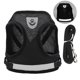 thumbnail image 1 of Dog Harness and Leash Reflective Adjustable Breathable 3.9 Feet Pet Walking Leash Set for Small Medium Dogs Black Reflective Hole M, 1 of 1