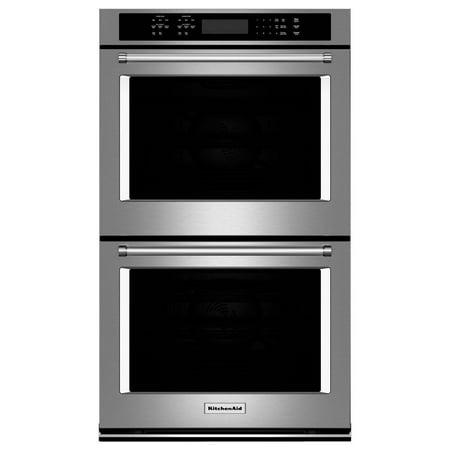 KitchenAid KODE507ESS 27 inch Stainless Convection Double Wall Oven