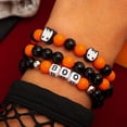 thumbnail image 5 of Pulseras de Halloween Pulseras con dijes de calabaza fantasma Pulseras de cuentas elásticas para mujeres, 5 of 5