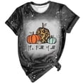 thumbnail image 1 of Tops Para Mujer Elegante Blusa Casual Camisas Manga Corta Corbata Digital Impresión Cuello Redondo Camiseta Suelta Odeerbi  ODB169085, 1 of 5