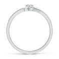 thumbnail image 2 of ANGARA Natural Diamond Heart Promise Ring in 14K White Gold for Women (Size-2.9mm | Color-I-J | Clarity-I1-I2) | April Birthstone, Birthday, Anniversary, Jewelry Gift for Women | Natural Diamond Ring, 2 of 10