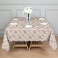 thumbnail image 3 of Pink Checkered Cow Pattern Square Tablecloth,Waterproof Square Table Cover,Wipeable Spillproof Washable Table Cover for Home Kitchen Party Decor 42"X42"(107x107cm), 3 of 6