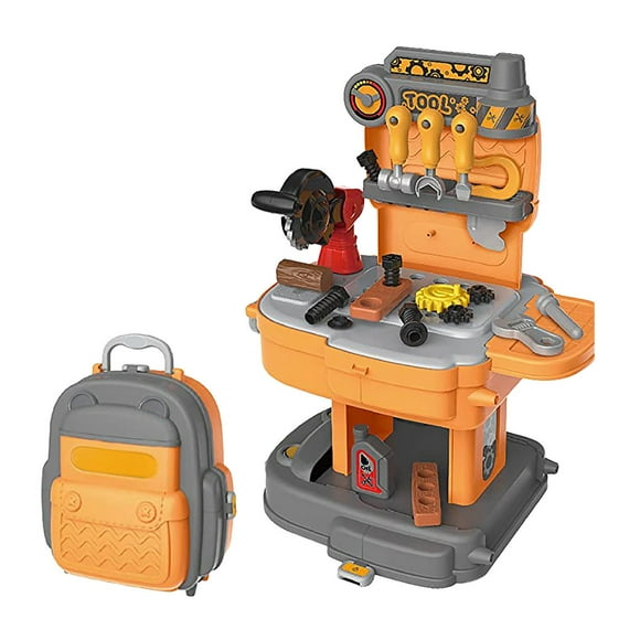 Pretend Play Engineering Tool Set Box Kit with Carry Case Toys for 3 Year Old