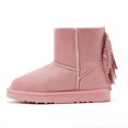 thumbnail image 3 of Weestep Girls Toddler Little Kid Warm Fur Winter Ankle Flat Snow Boot(9 Toddler, Crystal Pink), 3 of 6
