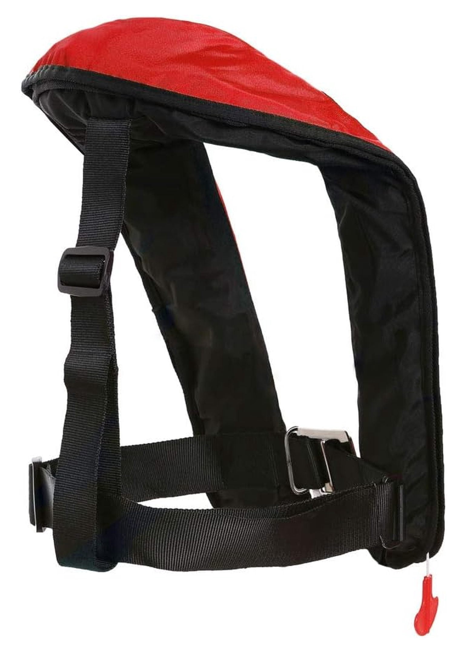 Inflatable Life Life Vest Highly Visible Manual for Adults (Red)