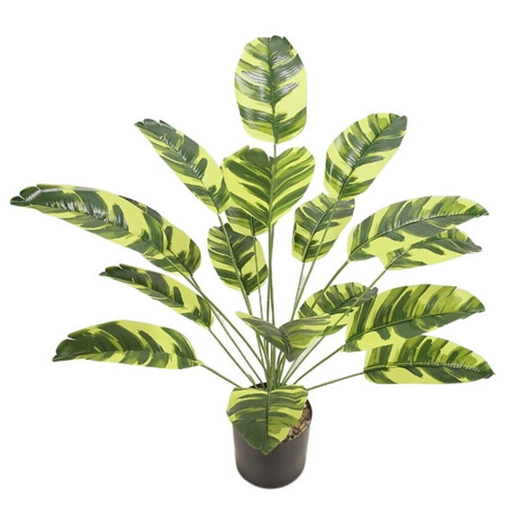 Decodeary Plant Artificial Tree Plants Decoration Fashion Ornament Garden Party Layout for Living Room Bedroom Office Hotel 18 Leaves 82cm