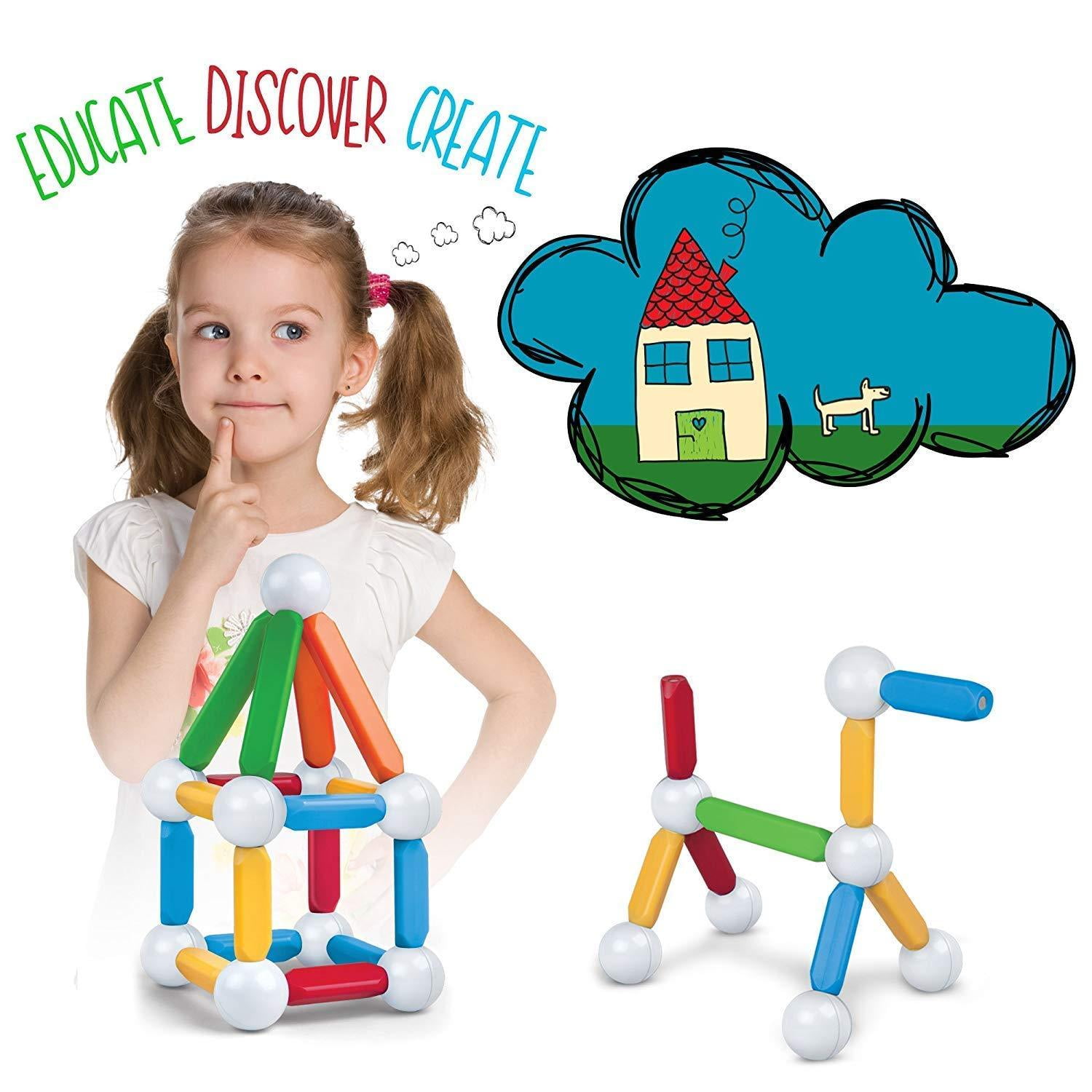 discovery magnetic blocks 51 piece set