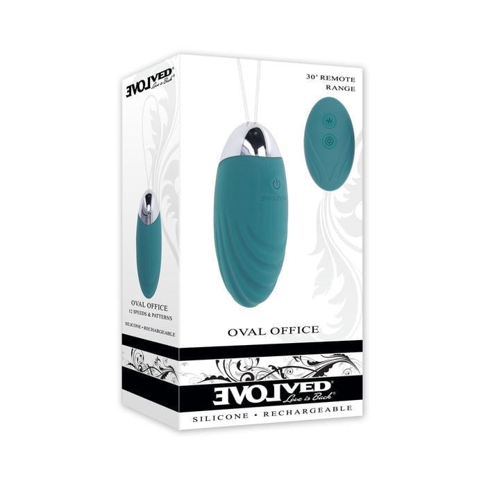 Evolved Oval Office Silicone Egg Vibrator with Remote Control, Blue -  Walmart.com