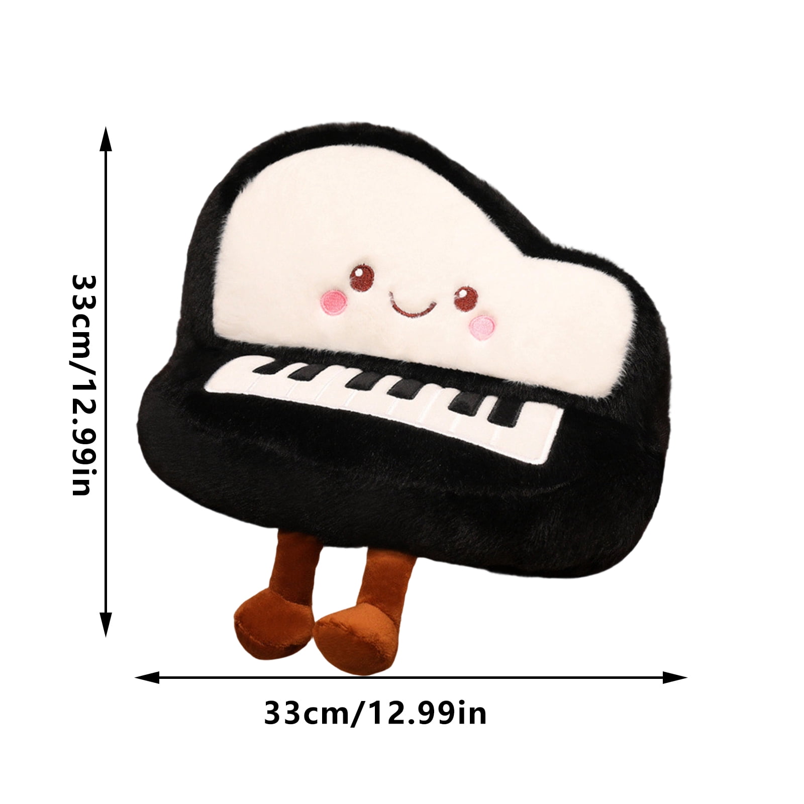 Piano Plush Toy, Musical Instrument Plushie Toy, Soft Stuffed Musical Instrument Plush, Ideal Birthday Christmas Valentine's Day Presents for Kids Boys Girls