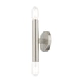 thumbnail image 5 of Livex Lighting Copenhagen 2-Light Metal ADA Wall Sconce in Brushed Nickel, 5 of 11
