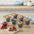 Chicago Metallic Professional 6cup Popover Pan, 16inchby9.25inch