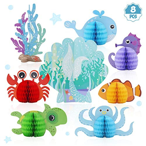 Customized Decor Birthday Party Decoration Themed Party Decor Under the Sea Theme Sea Creature Table Decor Baby Shower Decoration