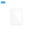 thumbnail image 3 of Uxcell 20Pcs Self Adhesive Index Card Pockets Plastic Label Holder Sticky Pocket Sleeves Clear Clear 2.8" x 4", 3 of 6