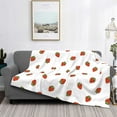 thumbnail image 2 of Yiaed Hand Drawn Strawberry Print Blanket Throw Blanket Soft Cozy Flannel Blanket for Home Bed Sofa Couch Chair-50"x40", 2 of 6