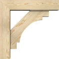 thumbnail image 3 of Ekena Millwork 6"W x 24"D x 24"H Merced Block Rough Sawn Bracket w/ Offset Brace, Douglas Fir, 3 of 25