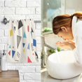 thumbnail image 7 of Yayeee 100% Cotton Hand Towels for Bathroom 16" x 28" Soft Absorbent Kitchen Towel, Retro Triangles, 7 of 7