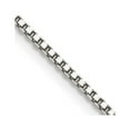 thumbnail image 3 of Sterling Silver 1.4mm Box Chain Necklace Size 26, 3 of 5
