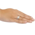 thumbnail image 3 of 1 Carat Trio Wedding Ring Set for Her in White Gold, 3 of 3