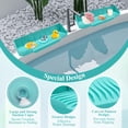 thumbnail image 6 of Splash Guard for Bathtub, Soft Silicone Foldable Tub Splash Guard Stopping Water Droplets from Splashing Suitable for Bathtubs and Sinks (Green), 6 of 7