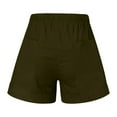 thumbnail image 5 of XMMSWDLA Womens Shorts Drawstring Mid-Rise Shorts Summer Casual Shorts for Women Green Shorts for Women, 5 of 7