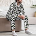 thumbnail image 7 of Hirioo Panda Bear for Men's Pajama Sets 2 Piece Pjs Men's Long-Sleeved Pajama Set Button Down Sleepwear,S-XXL-X-Large, 7 of 7