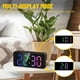 thumbnail image 4 of Reloj despertador digital pantalla LED espejo relojes grandes pantalla moderna mesa de escritorio, 4 of 5