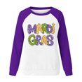 thumbnail image 4 of Qiopertar Mode Femmes Imprimé Col Rond Pull Tops Manches Longues Blouse Confortable Chandail en Molleton Offres de la Semaine Liquidation Moins de 5$ jusqu'à 90 % de Réduction, 4 of 4