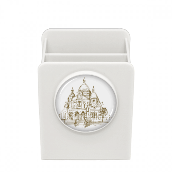 Landmark Sketch Landscape Desk Pencil Holder Cup Pen Organizer