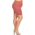 thumbnail image 3 of Women's Plus Size Casual Basic Solid Biker Shorts Pants, 3 of 6