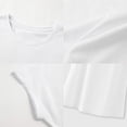 thumbnail image 3 of Camiseta de mujer con cuello redondo, ropa de calle básica, camisetas de verano para camping, oficina M, 3 of 7