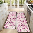 thumbnail image 4 of Kitchen Rugs Sets Of 2,Pink Pioneer Flower Pattern Anti Fatigue Kitchen Mat Rugs Non Slip Washable,Decorative Kitchen Floor Mats for Kitchen,Sink,Laundry,17"x47"+17"x47", 4 of 5
