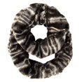 thumbnail image 1 of Peach Couture Faux fur Two Tone Plush Cowl Collar Infinity Loop Scarf Brown Swirl, 1 of 1