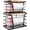 2-Pack-L&S-Black, variant on Small Grocery Bag Holder with Removable Bamboo Top, Wall Mount Trash Bag Organizer, No Drill Installation, Stainless Steel, Black Kitchen Storage Rack