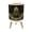 Color 2, variant on Gothic Small Trash Can with Lid Vintage Botanical Rose Glass Dome Floral 1.8 Gallon Dog Proof Trash Can Round Garbage Can Waste Bin Wastebasket for Bathroom Bedroom Living Room