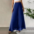 thumbnail image 5 of Admvng Women's Chiffon Pants Wide Leg Flowy Casual Beach Vacation Trousers, 5 of 7