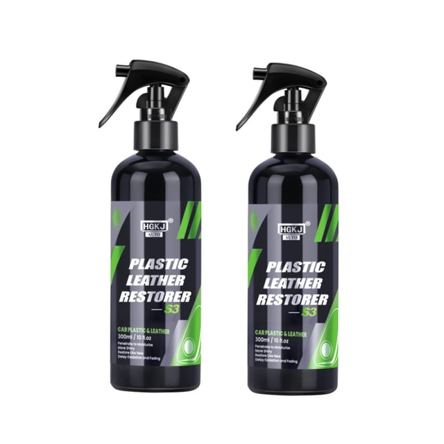 2x de de limpieza renovador de plástico de material cuero para automóviles para tapicería de alfombras de material cuero, limpiador de DYNWAVEMX Agente de pulido de automóviles