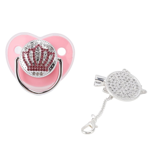 Chupete del bebé de Bling, valor excepcional del chupete del silicón del chupete de Bling del diamante artificial del chupete del bebé de Bling