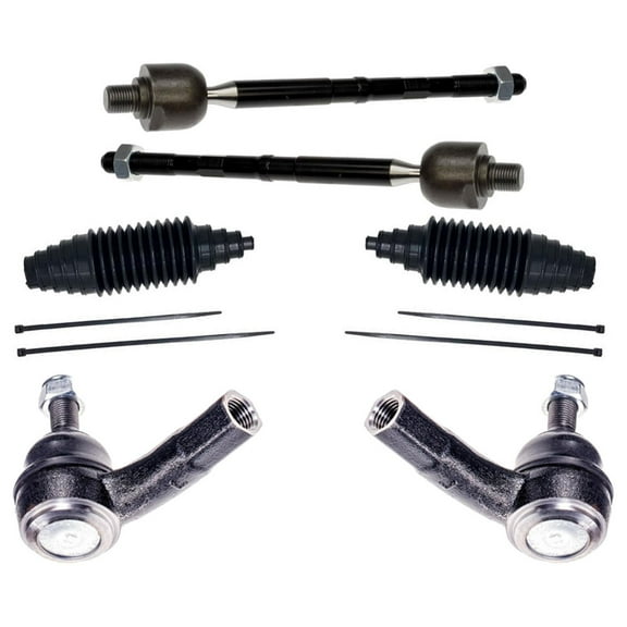 Front Inner & Outer Tie Rods & Universal Boots For Chevrolet Spark 2016-2022