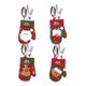 thumbnail image 1 of 7 Piezas Lindo Conejo Conejito Animal Estatuilla Artesanía DIY Miniatura Bonsai Decoración Simple Hogar Gadgets Decoración de Navidad Gris, 1 of 4