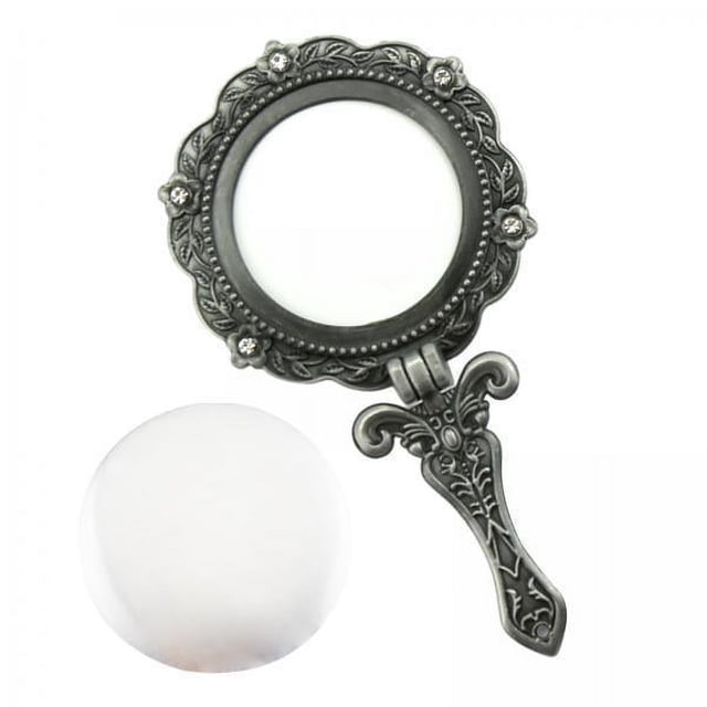5 Espejos De Mano, Espejo De Maquillaje, Espejo De Metal Para Niña, Hombre, Mujer, Afeitado, Plateado
